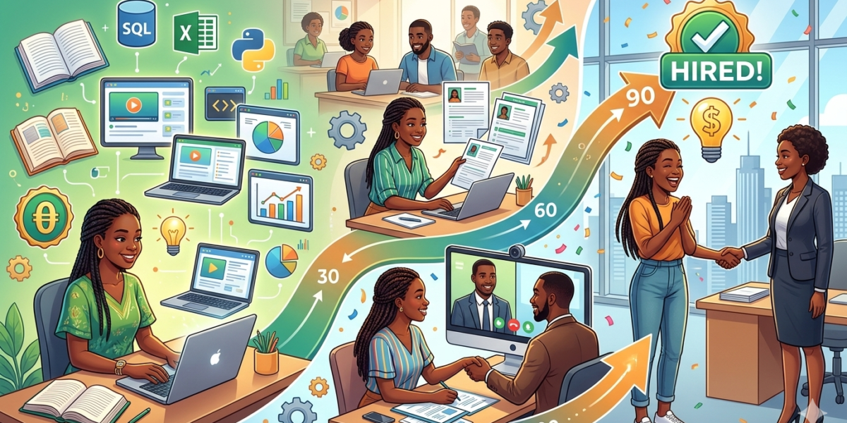 How to Learn Data Analysis for Free and Get Hired in 90 Days